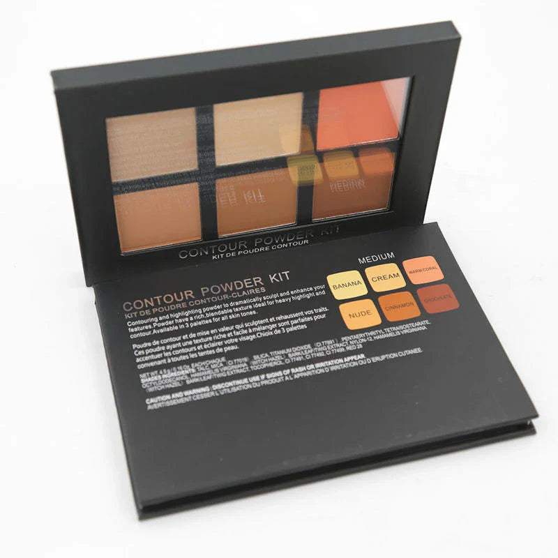 Contour Palette Powder Foundation Face Highlighter