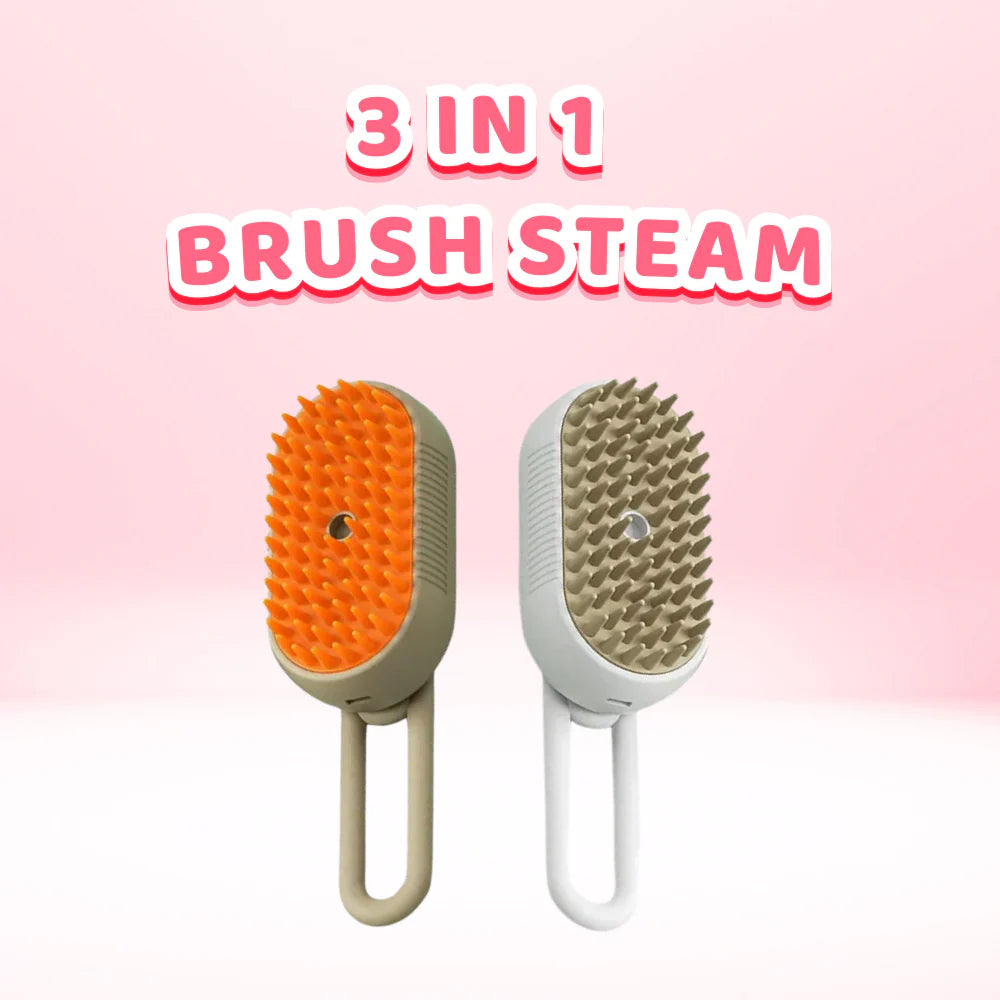 3-in-1 Dog Hair Brush Cat Hair Brush Electric Pet Cleaning Brush Steam Spray Brush Massage Hair Removal Comb Anti Flying Brush