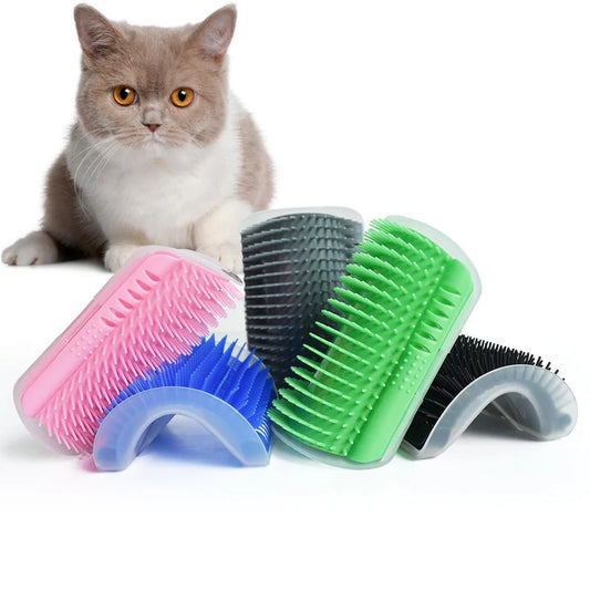 Cat Self Groomer Massage | Wall Corner Hair Brush